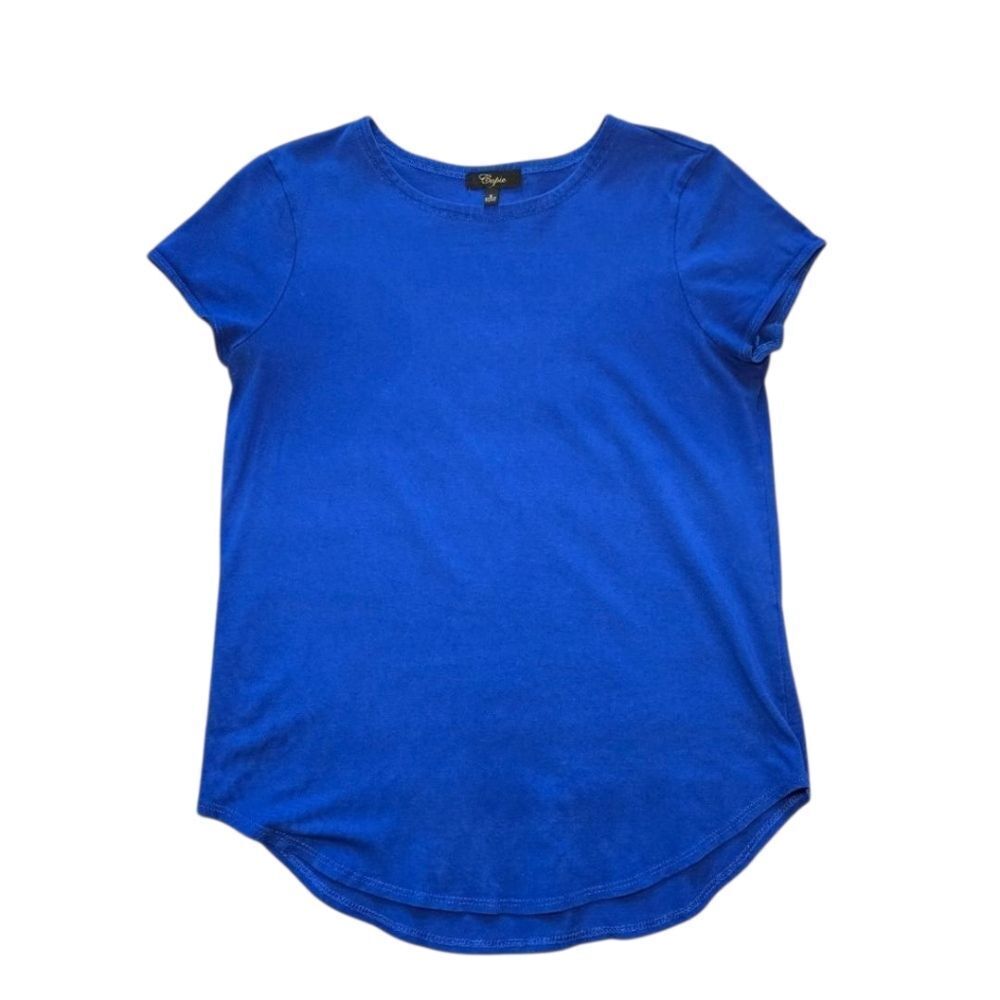Cupio Cap Sleeve Tee - Blue - Picture 2 of 8